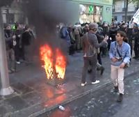 Poliziaren presentzia nabarmena eta tentsioa Parisen, pentsioen erreformaren aurkako protestetan