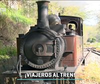 Viajamos al pasado con la locomotora a vapor 'Aurrera' en Azpeitia