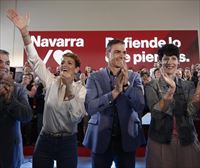 Pedro Sánchez acude a Baluarte a apoyar las candidaturas de PSN