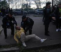 Gutxienez 38 pertsona atxilotu dituzte Frantziako futbol Kopako finalean, Macronen kontrako protesten ostean