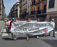 Manifestación en Tolosa para reinvidicar un hospital público para la comarca