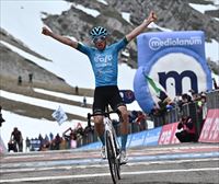 Davide Bais gana en el Gran Sasso a Vacek y a Petilli tras una gran escapada y Leknessund sigue líder del Giro