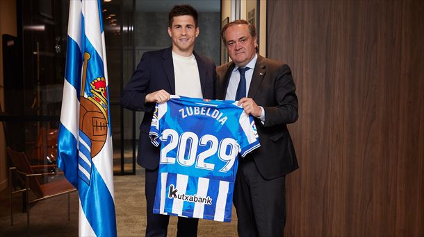 Igor Zubeldia seguirá en la Real al menos hasta 2029. Foto: Real Sociedad.
