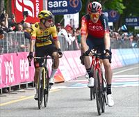 Geoghegan Hartek eta Rodriguezek Italiako Giroa utzi dute, erorikoen ondorioz