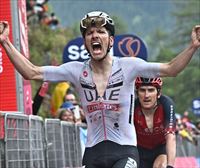 Almeida gana la 16ª etapa del Giro con final en Monte Bondone y Geraint Thomas se enfunda la maglia rosa
