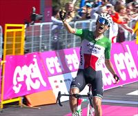 Filippo Zana gana ante Pinot la primera etapa de los Dolomitas, y Thomas hace frente al intento de Roglic