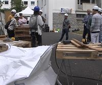 Alumnos de FP de Gipuzkoa aprenden en Baiona cómo reciclar materiales de construcción