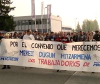 Los sindicatos cifran en un 93% el seguimiento de la primera jornada de huelga en Michelín Vitoria-Gasteiz