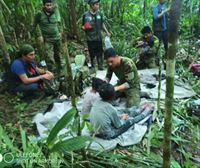 Rescatados con vida los cuatro niños perdidos durante 40 días en la selva amazónica
