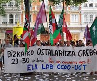Convocan huelga en la hostelería de Bizkaia para el 4, 11 y 12 de octubre