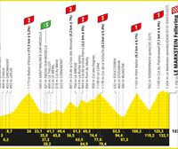 Frantziako Tourraren 20. etaparen profila eta ibilbidea: Belfort-Le Markstein Fellering (133,5 km)