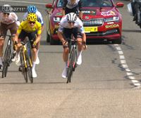 El último kilómetro de la 20ª etapa del Tour de Francia con victoria de Tadej Pogacar