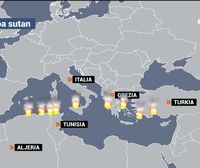 Grezia, Italia, Aljeria, Tunisia eta Turkian arazo larriak dituzte suarekin