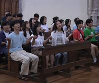 100 jóvenes coreanos católicos que estuvieron en Portugal visitan estos días Mundaka