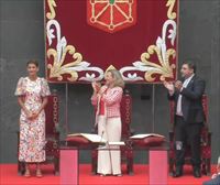 María Chivite toma posesión como presidente de Navarra por segunda vez