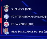 Benfica, Inter Milan eta Salzburgo, Realaren aurkariak Txapeldunen Ligako multzoen fasean