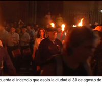 Donostia recuerda el asalto a la ciudad y el incendio del 31 de agosto de 1813