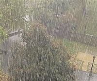 Intensas precipitaciones en Sestao