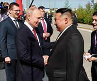 Putin recibe a Kim Jong-un en el cosmódromo de Vostochni para su segunda cumbre