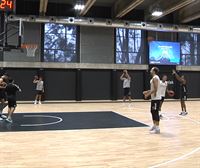 El Bilbao Basket estrena su nueva pista de entrenamiento, en el pabellón municipal de Artxanda