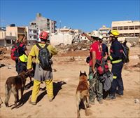 Los ocho bomberos de Vitoria desplazados a Libia ya han comenzado a trabajar en Derna
