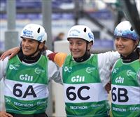 Maialen Chourraut y Olatz Arregui ganan la medalla de plata en el Mundial de eslalon piragüismo
