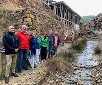Así ha quedado el arroyo de La Muera recientemente recuperado para el Valle Salado de Añana