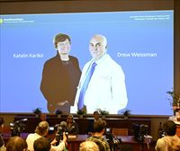 Katalin Kariko y Drew Weissman, Nobel de Medicina,  por su trabajo en las vacunas de ARN contra la covid-19