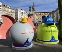 Así son los contenedores inspirados en personajes de Disney que hay en Vitoria para fomentar el reciclaje