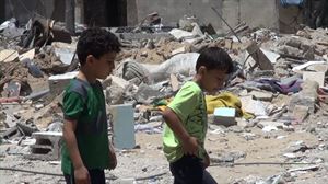 Niños en Gaza.