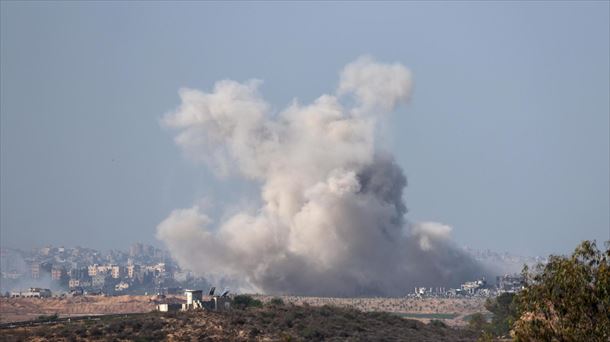 Bombardeo de Israel sobre Gaza. Foto: Efe