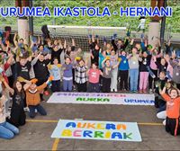 El alumnado de 5º y 6º de Urumea Ikastola de Hernani se une al EITB Maratoia mediante el arte