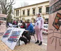 Euskal Eskola Publikoaz Harro se concentra contra la ''cerda'' ley de Educación
