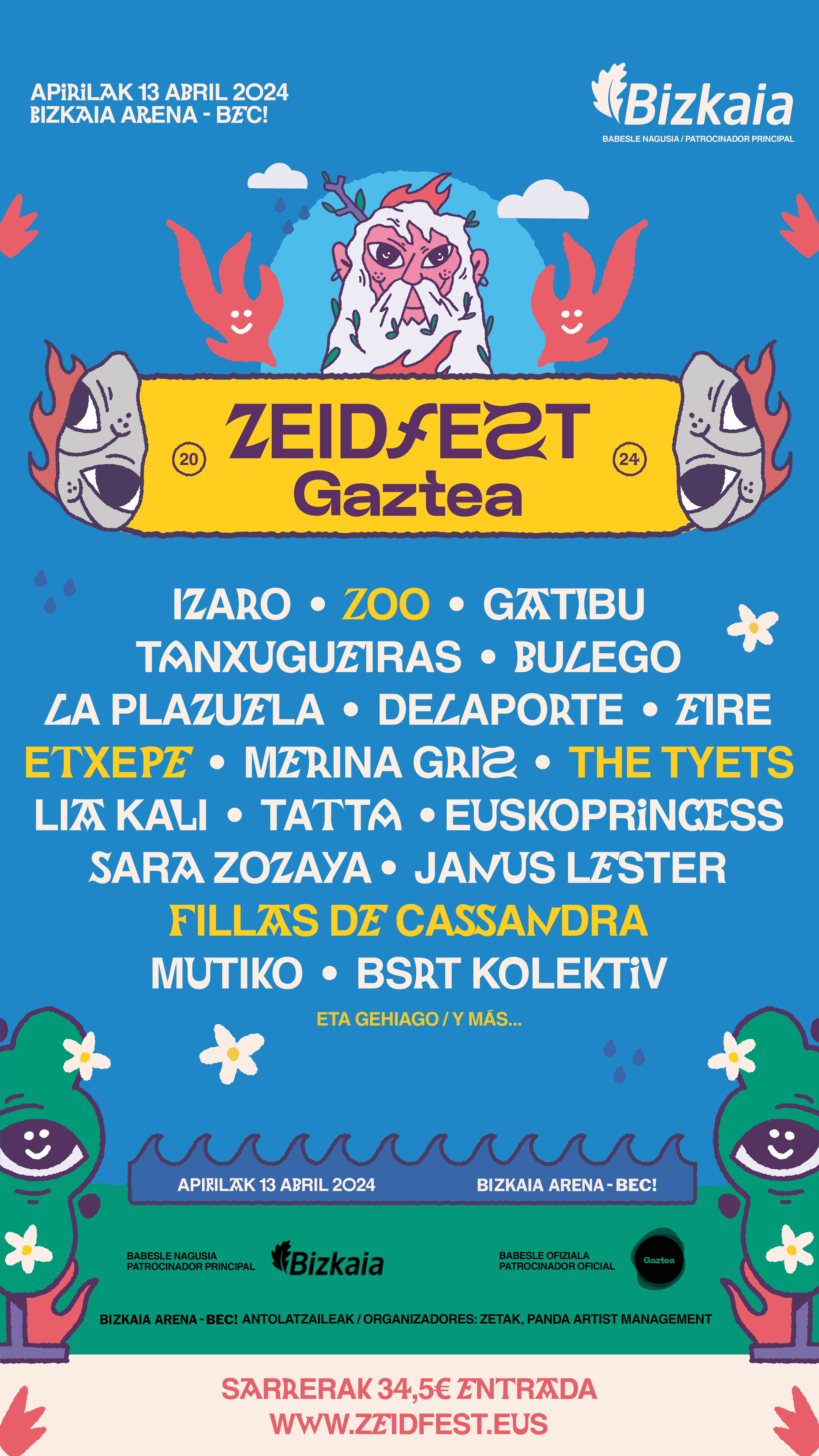 Aurtengo edizioaren kartela. Argazkia: ZEID Fest Gaztea